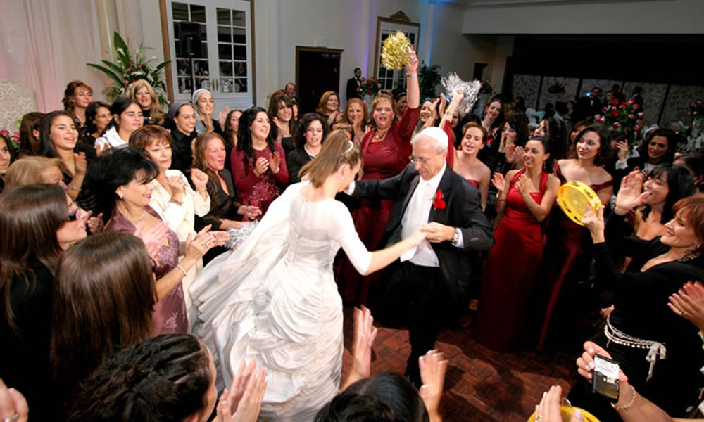 indoor wedding dance